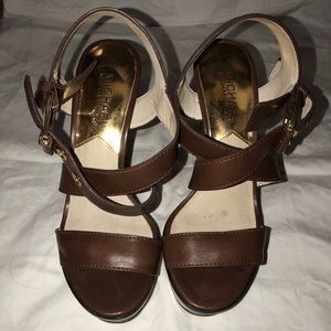 Brown Leather Michael Kora High Heel